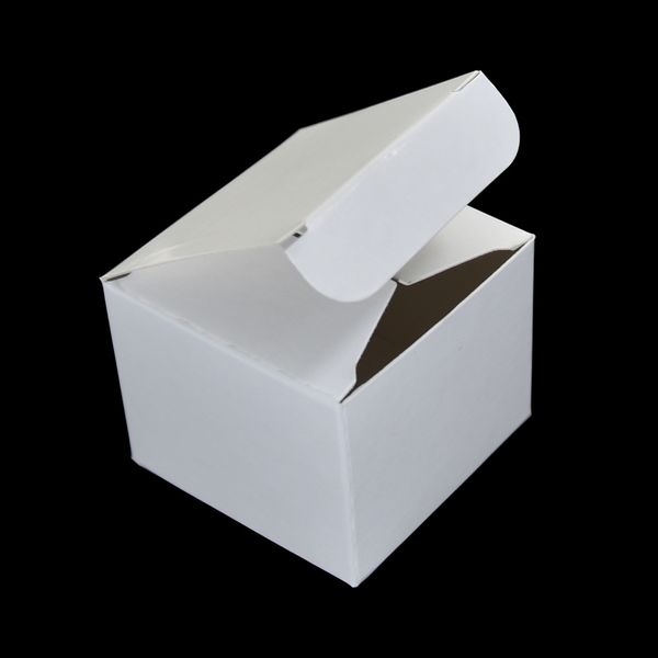 50 teile/los Faltbare Weiße Kraft Papier Gesichts Creme Flasche Box Schmuck Verpackung Pappe Karton Salbe Flasche Paket Box