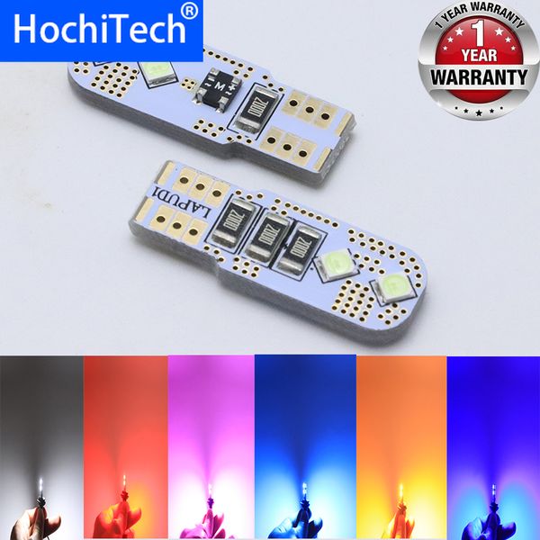 

1pcs t10 w5w 12dc universal car led turn signal bulb canbus interior dome reading light wedge side parking reverse brake lamp