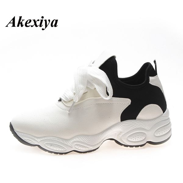 

autumn new fashion women casual shoes ladies lace-up thick bottom non-slip shoes wild board korean vulcanize