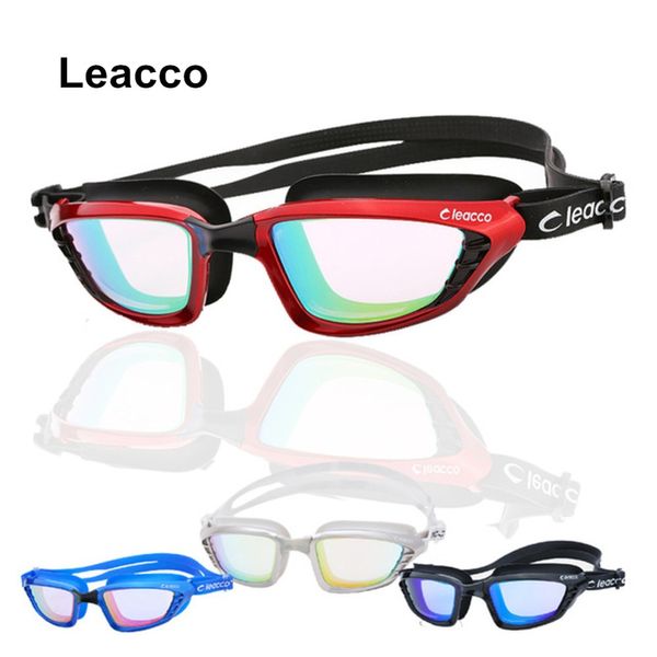 

professional electroplate anti-fog uv swimming goggles men women silicone waterproof hd glasses integrated eyeglasses with case