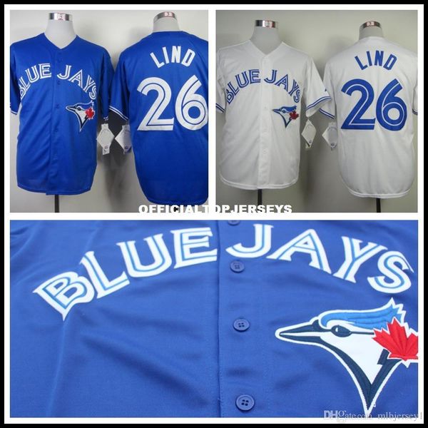 

men's #26 adam lind jersey, stitched blue white, Black;blue