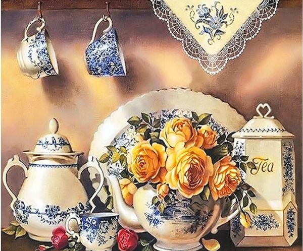 

full square/round drill 5d diy diamond painting "flower porcelain" embroidery cross stitch mosaic home decor art experience toys g