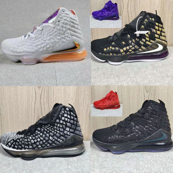 

2019 new lebron 17 ep lmtd future air white tech grey orange men basketball shoes james xvii in the arena black white sneakers gold purple