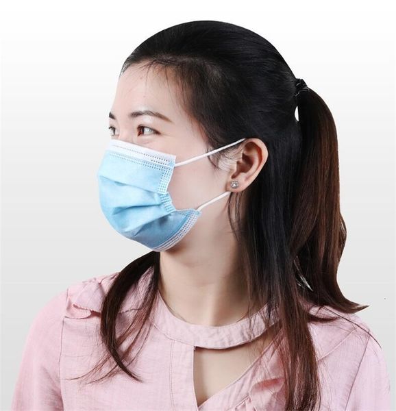 

dhl ship pm2.5 fog saliva blue mask 3 ply mouth er facedustproof earloop meltblown masks ey47