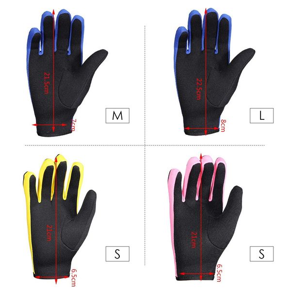 

1pair/set diving neoprene snorkeling kayaking surfing sport hook and loop gloves for scuba diving winter swimming water sports