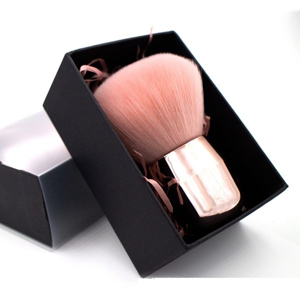 

mushroom head new single makeup brush large loose powder brush round head oblique head beauty makeup tools, Yellow