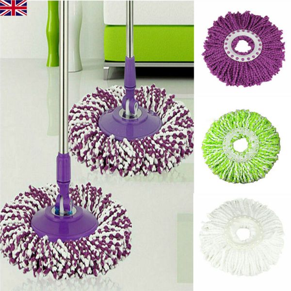 

uk replacement mop micro head refill for 360° spin magic mop home cleaning