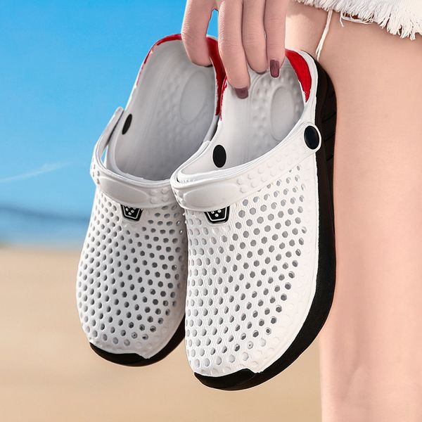 

beach sandals 2020 summer couple beach sandals hole shoes men sports women garden shoes stream slippers