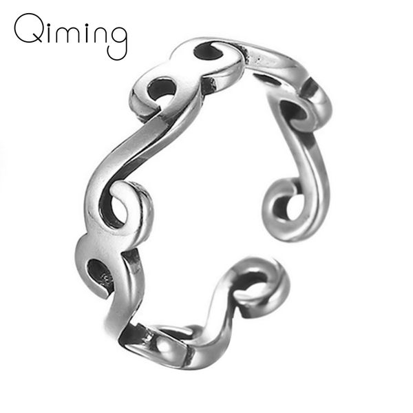

vintage silver jewelry simple rings male twist adjustable ring engagement wedding ring for women men christmas gift, Slivery;golden