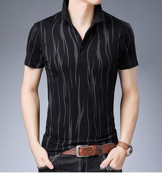 

striped print mens casual shirts fashion summer loose buttons mens shirts casual short sleeve males clothing, White;black