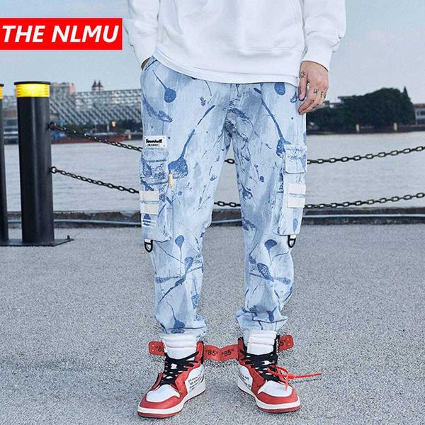 

men's pants 2021 hip hop camo printed harem men joggers track trousers harajuku streetwear male jogger pant clothing wg393, Black