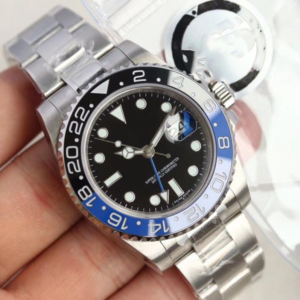 

Высокое качество мужские часы 116710BLNR Asia2836 с автоматическим механизмом Blue Batman 40 мм керамическая рамка сапфировое стекло All Pointer Work Diver Watch