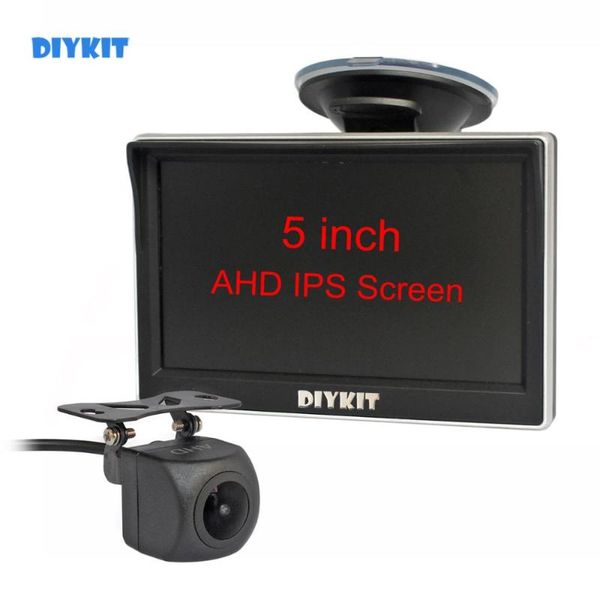 

diykit 5" ips ahd monitor 1280x720p hd 170 degree starlight night vision backup camera vehicle reverse for car suv mpv rv