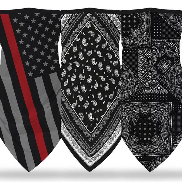 

g7gq5 high elastic outdoors fishing bandana multi-functional tube outdoor headband face mask headband scarf fishing buffs bandana scarflot, Black