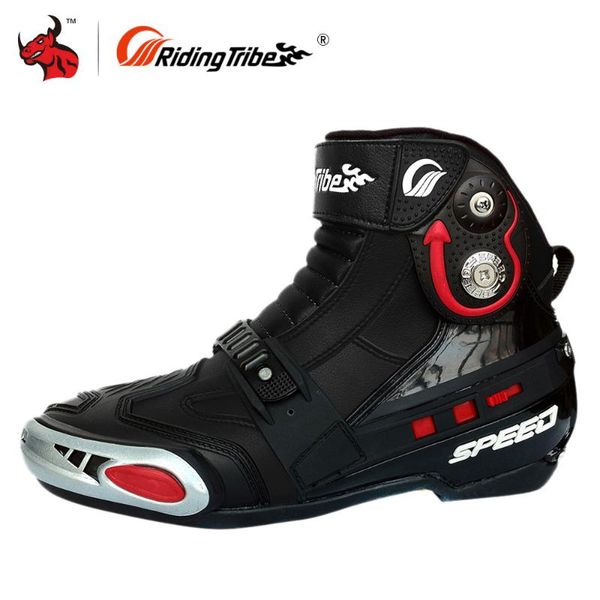 

riding tribe motorcycle boots pu leather moto boots men motocross off-road shoes ankle motorbike botas moto