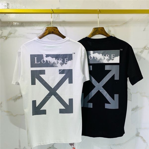 

2020 mens tshirt men women short sleeves fashion boy london men breakage of the letter printing tee 056, White;black