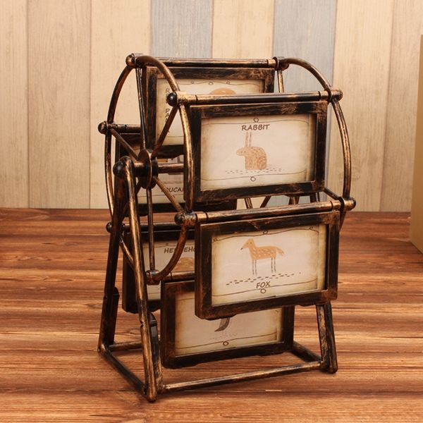 

vintage home decor shabby chic ferris wheel frame rotating windmill home decoration accessories decorations