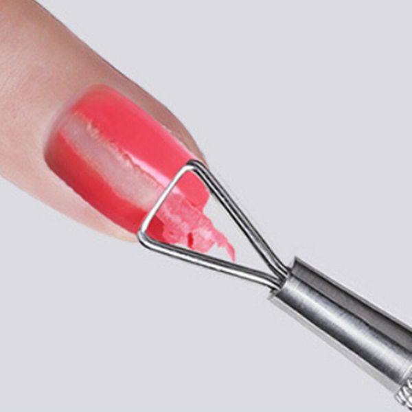 

stainless steel uv gel nail polish remover pedicure manicure care tools cuticle pusher women nail art tools