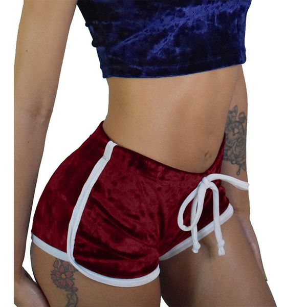 

short feminino womens mid waist -aged ladies bouncy ball shorts tight shorts spodenki summer feminino cortos mujer, White;black