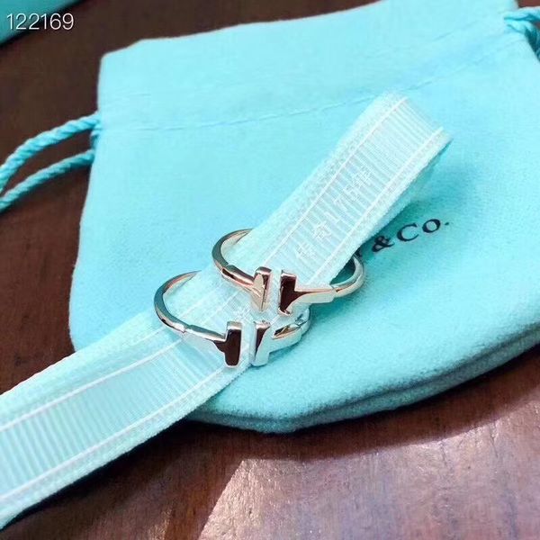 

2020 new designers brand rings 925 silver gold-plated rings with opening women banquet party luxury jewelry gift 3d/tiffan tif andco