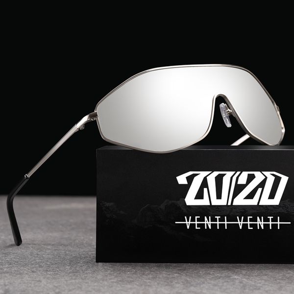 

20/20 new arrival vintage brand alloy polarized sunglasses men gradient oversize lens for women design ak17157, White;black