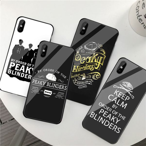 

gykz остроконечный шоры телесериал телефон чехол для iphone 6 6s xs max xr x 7 8 plus роскошные закаленное стекло задняя крышка жесткий smoo