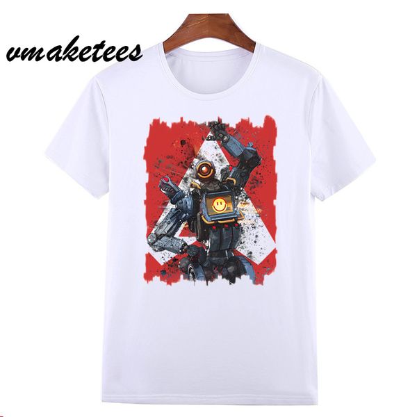

apex legends game t-shirt men summer men's short sleeve t shirts tees for gaming shirt plus size hcp4560, White;black