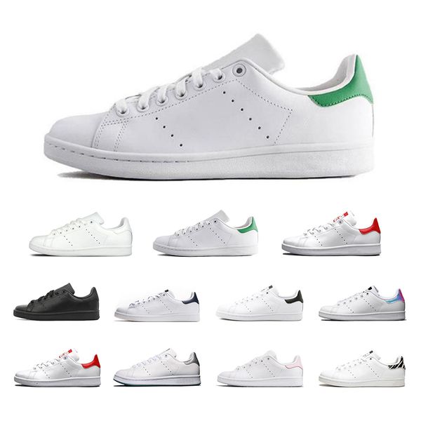 

smith men women casual shoes green black white blue red pink silver mens stan fashion leather shoe flats sneakers