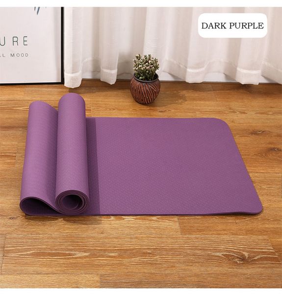 

yingtouman нескользящая tpe йога коврики безвкусный пилатес тренажерный зал спортивные прокладки гостиной для фитнес-корпуса здания 183 * 61