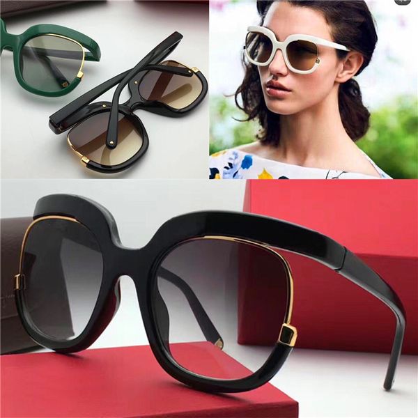 

luxury-popular new sunglasses863 women design big glasses specially designed round frame high popularity noble and elegant style quality, White;black