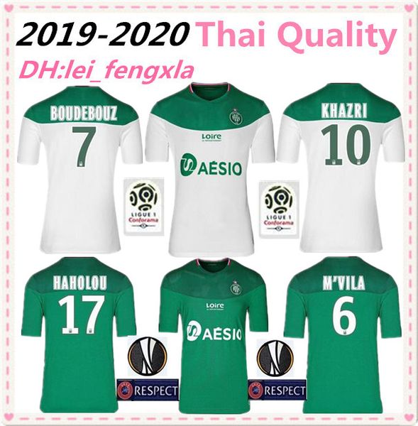 

2019 2020 as sain-étienne футбольные майки домой 19 20 asse st etienne khazri 10 cabella 7 bouanga palencia hamouma джерси футбольная рубашк