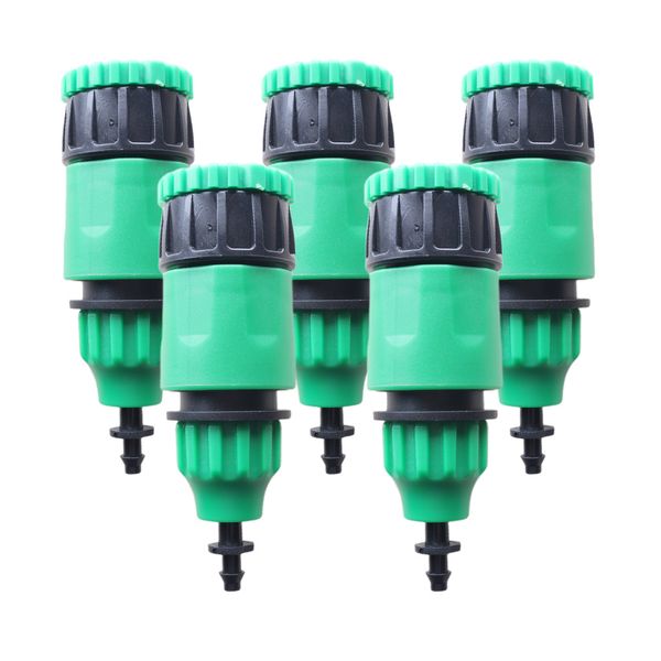 

5pcs water tubing adapters for drip irrigation tubing capillary hose