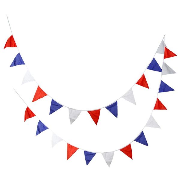 

25pcs 7m independence day string hanging flag outdoor triangle banner flags