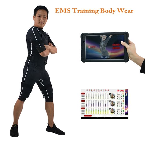 Macchina per l'allenamento EMS wireless Body Fitness Suit Jacket Vest Xems stimolazione muscolare Attrezzatura Pad Control Sport club Palestra