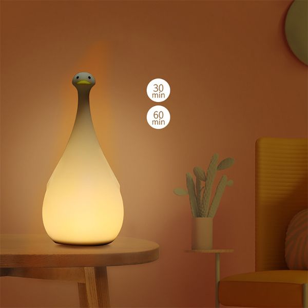 

new and unique ya duck light night light usb charging baby up night feeding lamp timing small table lamp 10137