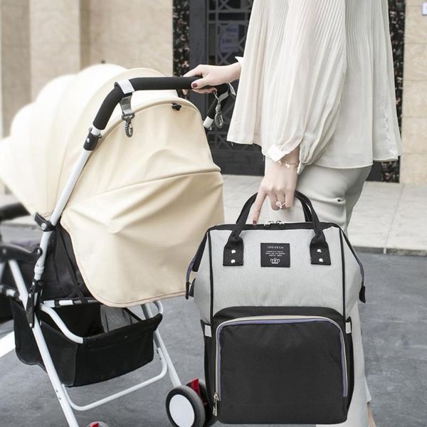 

lequeen fashion mummy maternity nappy bag large capacity baby bag travel backpack desinger nursing for baby care drop ship