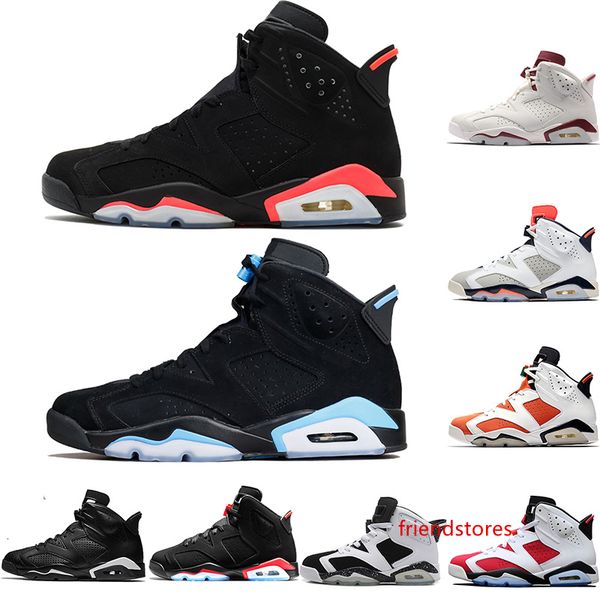 

new arrival 6 6s mens basketball shoes black infrared for 2019 tinker black cat gatorade unc men trainer sports sneakers size 8-13