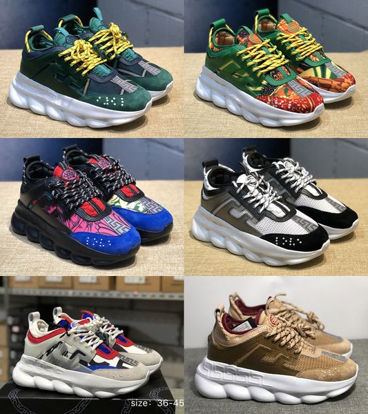 

21 color optional ace chain reaction luxury ca ual de igner neaker port fa hion outdoor hoe trainer lightweight link embo ed ole