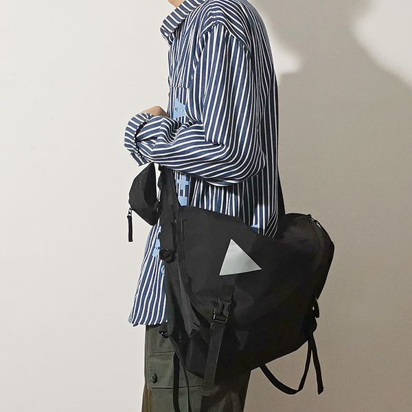 

street trends men messenger bags casual big satchel nylon shoulder bags male lapbriefcase travel handbag