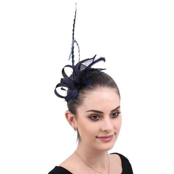 

british style fashion bridal headdress flax mesh feather small hats wedding banquet personal p ladies diy hair accessories