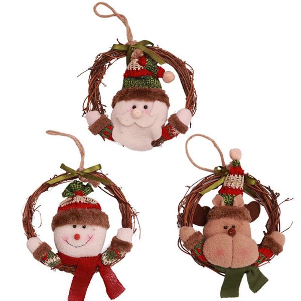 

new diy creative wooden christmas circle pendants decoration wood crafts christmas ornaments home decor supplies