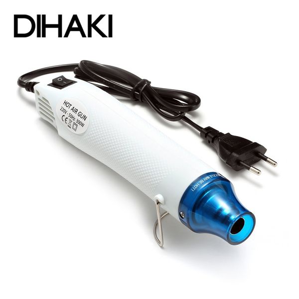 

1pc gun 220v/110v electric power tool air 300w temperature gun with supporting seat for home diy us/eu plug