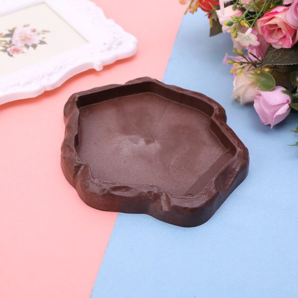 

рептилии черепаха многоугольник кормушки reptile feeder кормушки поддельный рок подпиточной воды блюдо turtle snake разведение tray