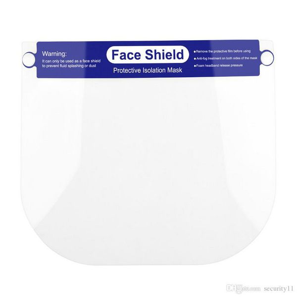 

5 пакетов face shield medical полнолицевые защищать глаза и лицо пластиковый щит с предохранительным защитная пленка clear резинку и iypdn