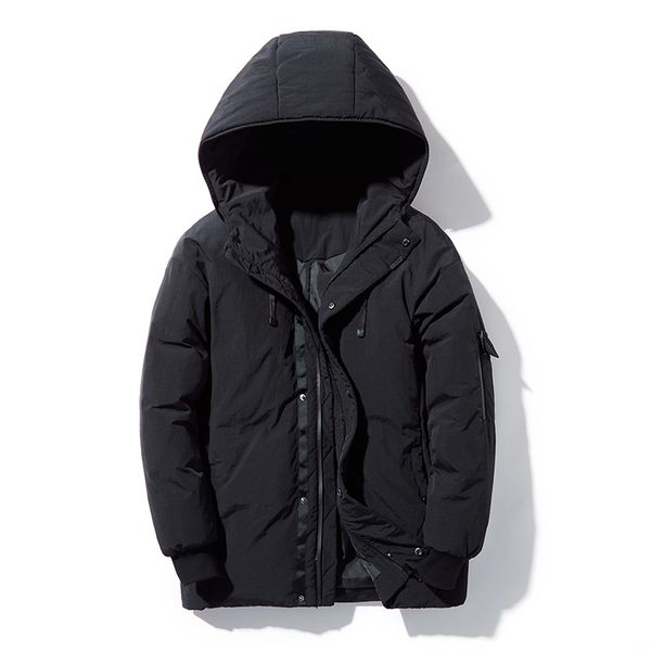 

men's down & parkas winter warm cotton jacket, Black
