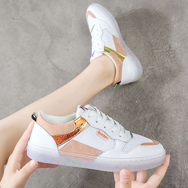 

muqgew sport shoes new fashion women cross-tied mixed color lace-up sports shoes casual sneakers zapatos deportivos de #0801