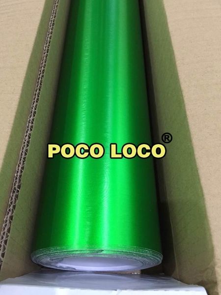 

turquoise brushed machrome vinyl for car wrap with air bubble brush car wrapping styling foil coating retail selling