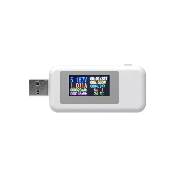 

digital voltmeter ammeter usb tester thermometer 10 in1 power meter timing usb charger detector lcd volt meter current meters