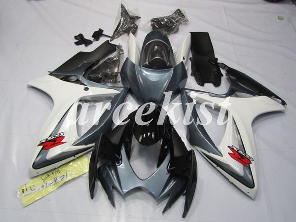 

4 подарки новый abs для мотоциклов обтекатели набор приспособит для suzuki gsx-r600 gsx-r750 k6 2006 2007 06 07 кузовостроение набор белый