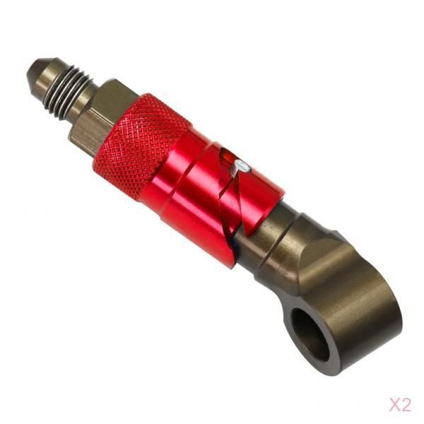 

2x an3 3an hose end fitting oil fuel gas line adapter connector, aluminum alloy